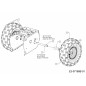 Essieu-roue 738-04493 ORIGINAL MTD