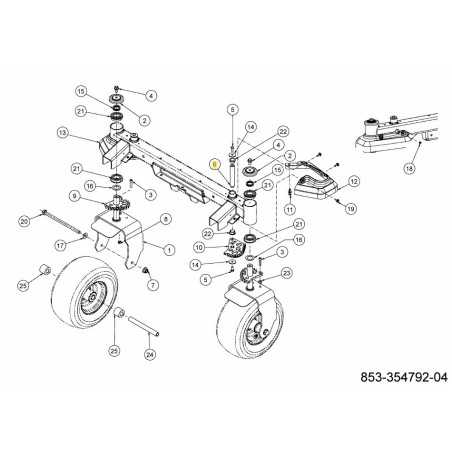 Wellenlenkgetriebe-Drehpunkt 711-11386 Original MTD | NewgardenParts.com