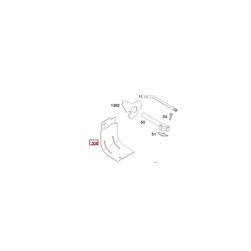 Bouclier thermique original BRIGGS & STRATTON pour tondeuse à gazon 690450