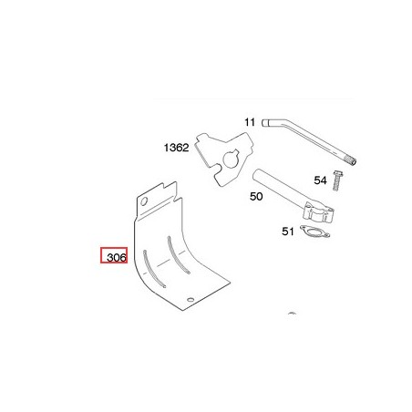 Proteggi calore tagliaerba originale BRIGGS & STRATTON 690450 | NewgardenParts.com