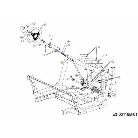 ARBRE DE DIRECTION 5/6/7000SER 717-04200 ORIGINAL MTD | NewgardenParts.com