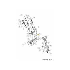 ARBRE DE DIRECTION CPL. 738-07315 ORIGINAL MTD