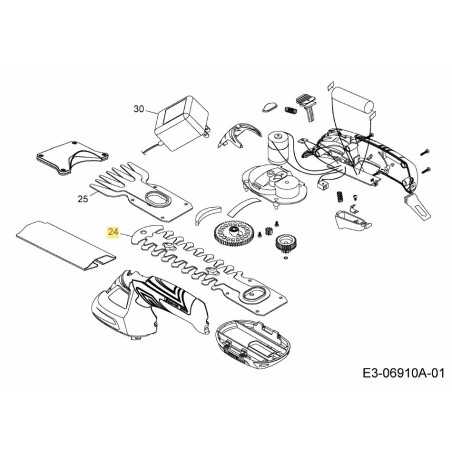 SHRUB BLADE CPL. FINESSE 30B 7080021 ORIGINAL MTD | NewgardenParts.com