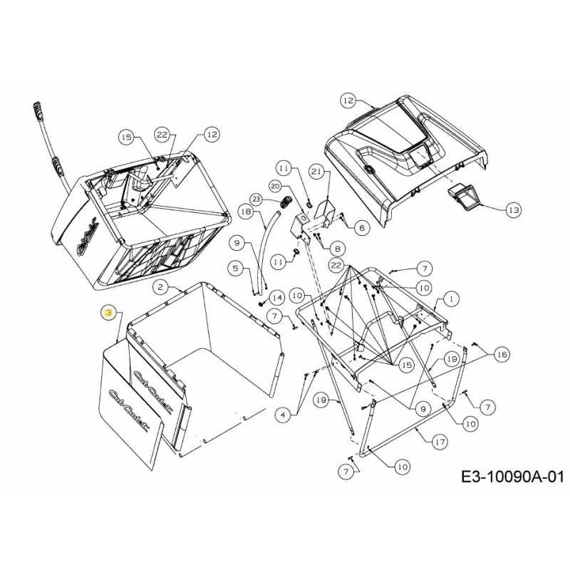 BLOC POUSSIÈRE : 360 L : CUB 664-05107 ORIGINAL MTD BLOC POUSSIÈRE : 360 L : CUB 664-05107 ORIGINAL MTD
