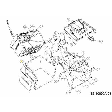 BLOC POUSSIÈRE : 360 L : CUB 664-05107 ORIGINAL MTD | NewgardenParts.com