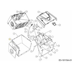 BLOC POUSSIÈRE : 360 L : WOLF 664-05112 ORIGINAL MTD | NewgardenParts.com