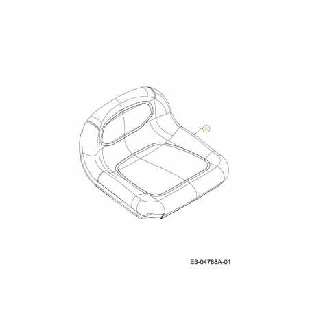 SEAT:BLACK:MED BLACK 757-04107 ORIGINAL MTD | NewgardenParts.com