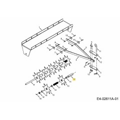 SPACER ,3.70" LONG AF-45151 ORIGINAL MTD | NewgardenParts.com
