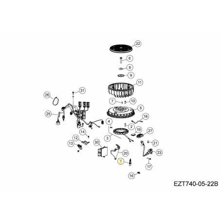 Zündkerze KH-010246 ORIGINAL MTD | NewgardenParts.com