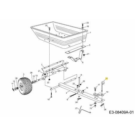 AXE DE CHAPE AF-23353 ORIGINAL MTD | NewgardenParts.com