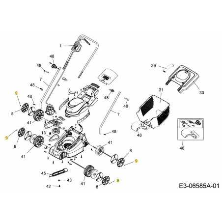 Bague de serrage 092.61.015 d'origine MTD | NewgardenParts.com