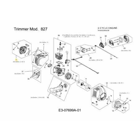 LANCEUR À RAPPEL 753-06829 ORIGINAL MTD | NewgardenParts.com