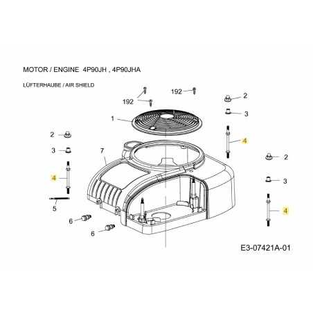 PERNO DEL CARBURATORE 710-05304 ORIGINALE MTD | NewgardenParts.com