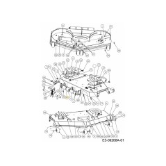 TIGE DE SUPPORT 747-06273 ORIGINALE MTD