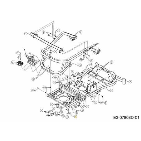 SUPPORTO TRASMISSIONE RH 703-21465637 ORIGINALE MTD | NewgardenParts.com