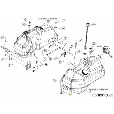 SUPPORTO SERBATOIO PIASTRA DX 703-10628ACY ORIGINALE MTD | NewgardenParts.com
