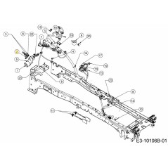SAC DE COMMUTATEUR BRAS RÉGLABLE COMPLET 631-05670 ORIGINAL MTD