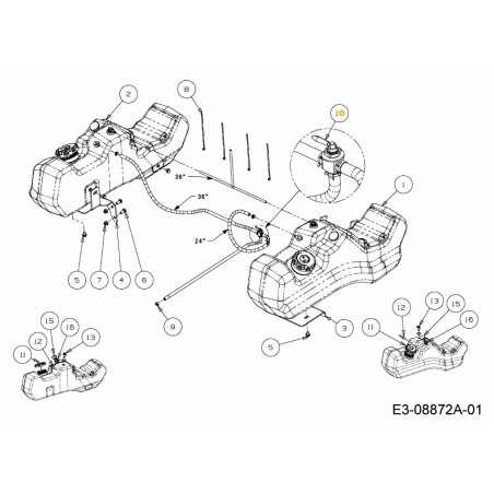 INTERRUPTOR DE COMBUSTIBLE DE 3 VÍAS 751-12484 ORIGINAL MTD | NewgardenParts.com