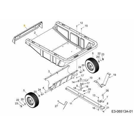 DEFLETTORE AF-41009 ORIGINALE MTD | NewgardenParts.com