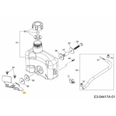 SUPPORT DE RÉSERVOIR DE CARBURANT 751-11542 ORIGINAL MTD | NewgardenParts.com
