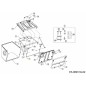 CONJUNTO DE TUBO DELANTERO GRASSCATCHER 647-05019637 ORIGINAL MTD