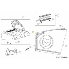 FRAME GRASBAG 53CM 75L 647-05125A-S ORIGINAL MTD | NewgardenParts.com