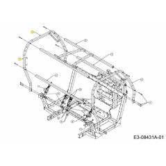 TELAIO ASM OPS LH 607-04195C-S ORIGINALE MTD | NewgardenParts.com