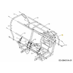 TELAIO ASM OPS RH 607-04196C-S ORIGINALE MTD | NewgardenParts.com