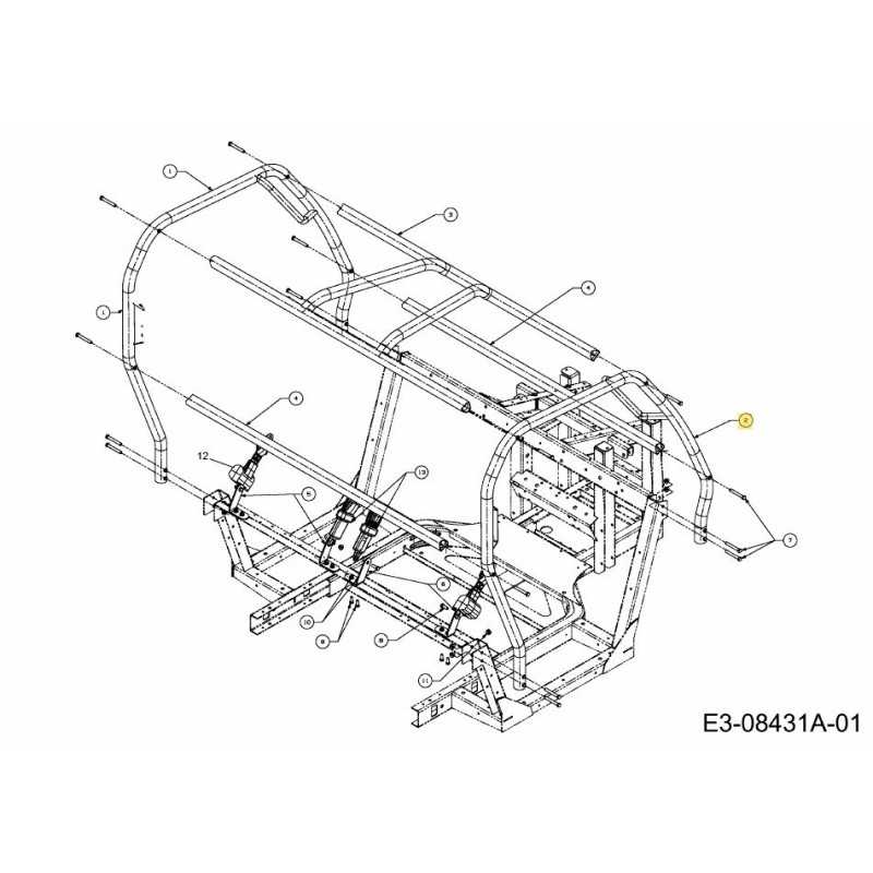 FRAME ASM OPS RH 607-04196C-S ORIGINAL MTD