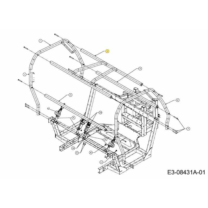 FRAME ASM OPS ROOF 607-04197637 ORIGINAL MTD