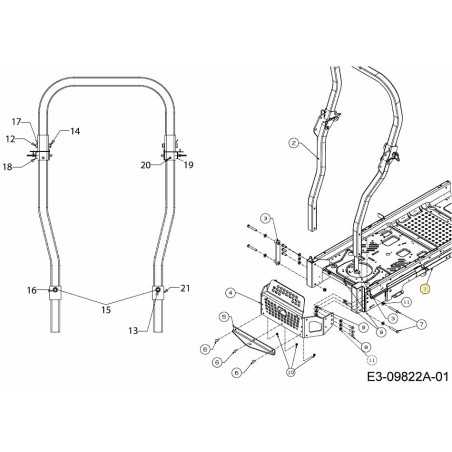 TELAIO DEL RICEVITORE 603-05238ACY ORIGINALE MTD | NewgardenParts.com