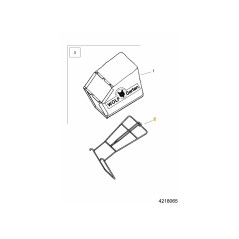 Telaio del raccoglierba 4218021 ORIGINALE MTD | NewgardenParts.com