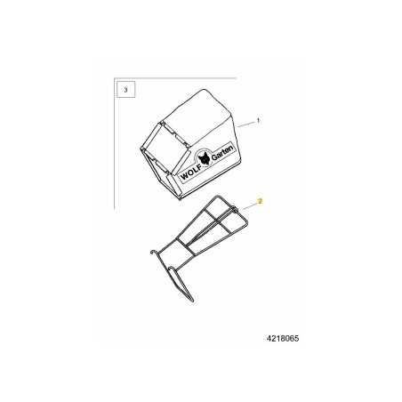 Telaio del raccoglierba 4218021 ORIGINALE MTD | NewgardenParts.com