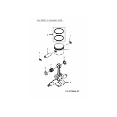 RING-SET-PISTON KM-017555 ORIGINAL MTD | NewgardenParts.com