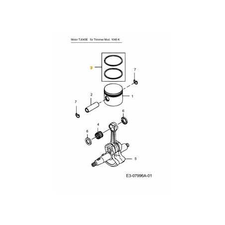 RING-SET-PISTON KM-017555 ORIGINAL MTD | NewgardenParts.com