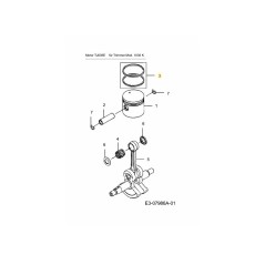 PISTON RING KM-017539 ORIGINAL MTD | NewgardenParts.com