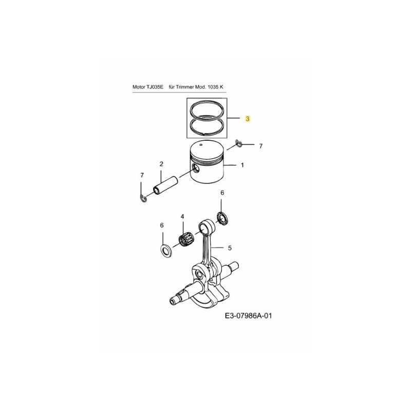 PISTON RING KM-017539 ORIGINAL MTD