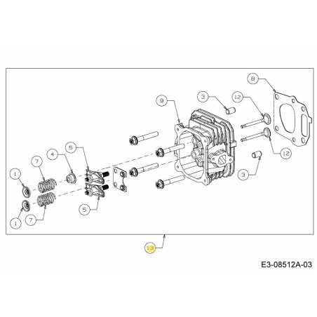 CYLINDER HEAD ASSY 651-05151 ORIGINAL MTD | NewgardenParts.com
