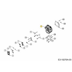 Cylinder head 751-15657 ORIGINAL MTD