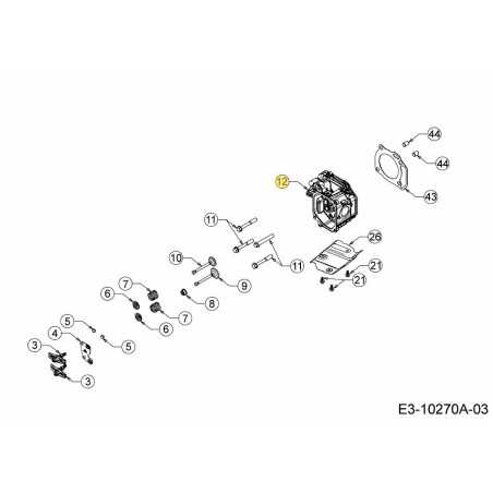 Zylinderkopf 751-15657 ORIGINAL MTD | NewgardenParts.com