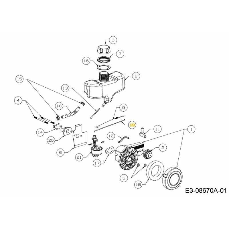 ASTA DI COMANDO DELL'ACCELERATORE 751-14696 ORIGINALE MTD