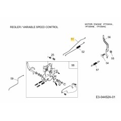 THROTTLE CONTROL ROD 751-11259 ORIGINAL MTD