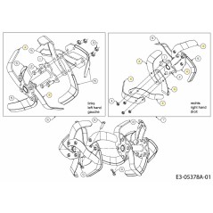 TINE BOLO 12" LH 742-04223637 ORIGINAL MTD