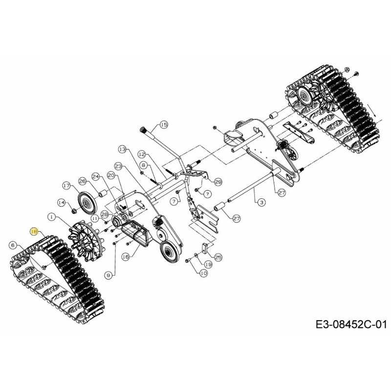 BINARIO 61MM X 22 PASSI 735-05029A ORIGINALE MTD
