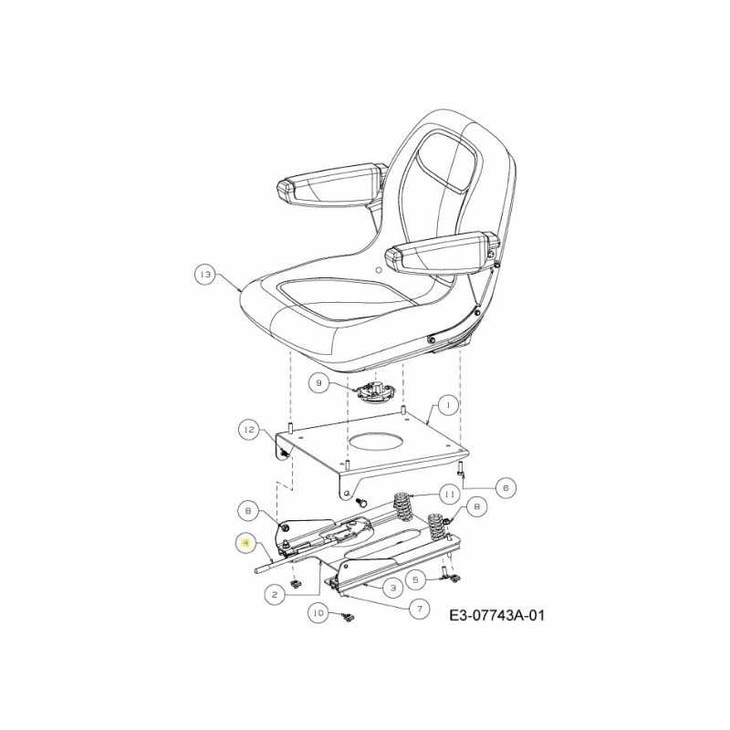 TRACK SEAT WITH LATCH 703-08179A ORIGINAL MTD TRACK SEAT WITH LATCH 703-08179A ORIGINAL MTD