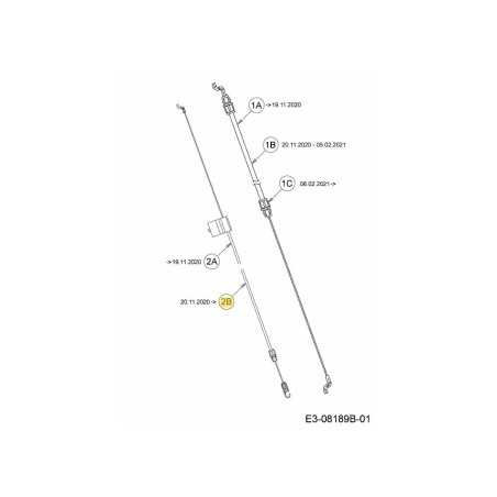 TRASMISSIONE VIA CAVO 746-05366 ORIGINALE MTD | NewgardenParts.com