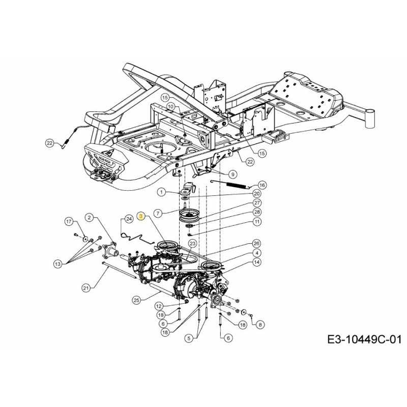TRANSMISSION GAUCHE EZT2200 618-07913 ORIGINALE MTD