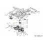 TRANSMISSION GAUCHE EZT2200 618-07913 ORIGINALE MTD