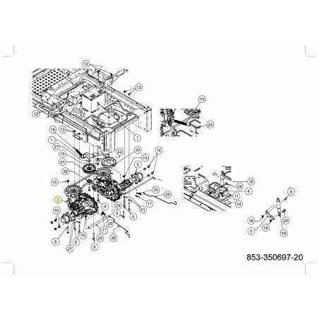 TRANSMISSION HYDRO GAUCHE 618-09972 ORIGINALE MTD | NewgardenParts.com