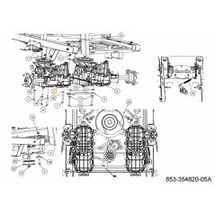 TRANSMISSION HYDRO GAUCHE 618-09959 ORIGINALE MTD | NewgardenParts.com